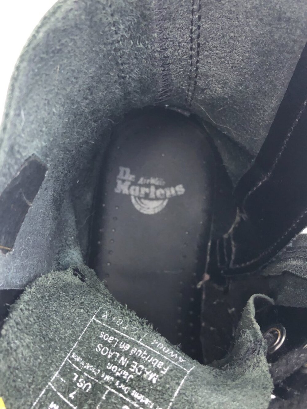 Dr. Martens Jadon Black Leather Platform Combat Boots 7 - Picture 9 of 15